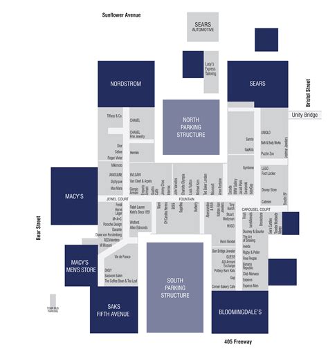 south coast plaza map pdf